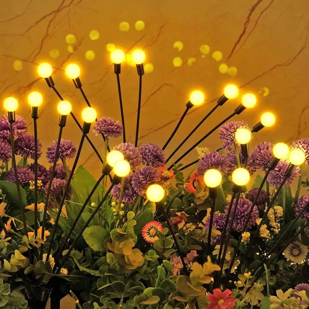 Set 2 x Lampa Solara pentru Gradina cu Bulbi Multicolor