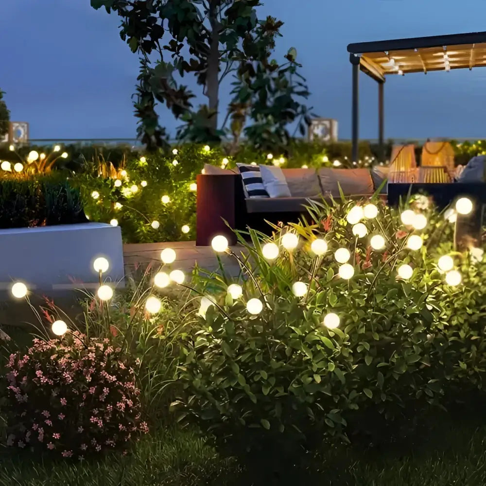 Set 2 x Lampa Solara pentru Gradina cu Bulbi Multicolor
