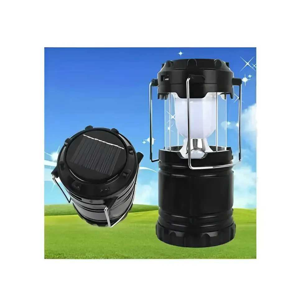 Set 2 x Lampa solara reincarcabila camping Shenyu - LENJERII DE PAT