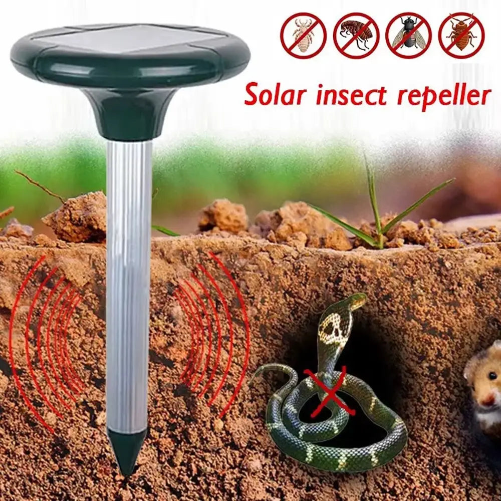 Set 2x Aparat Alungat Rozatoare Cartite si Soricei cu Alimentare Solara - Alarma Sonica