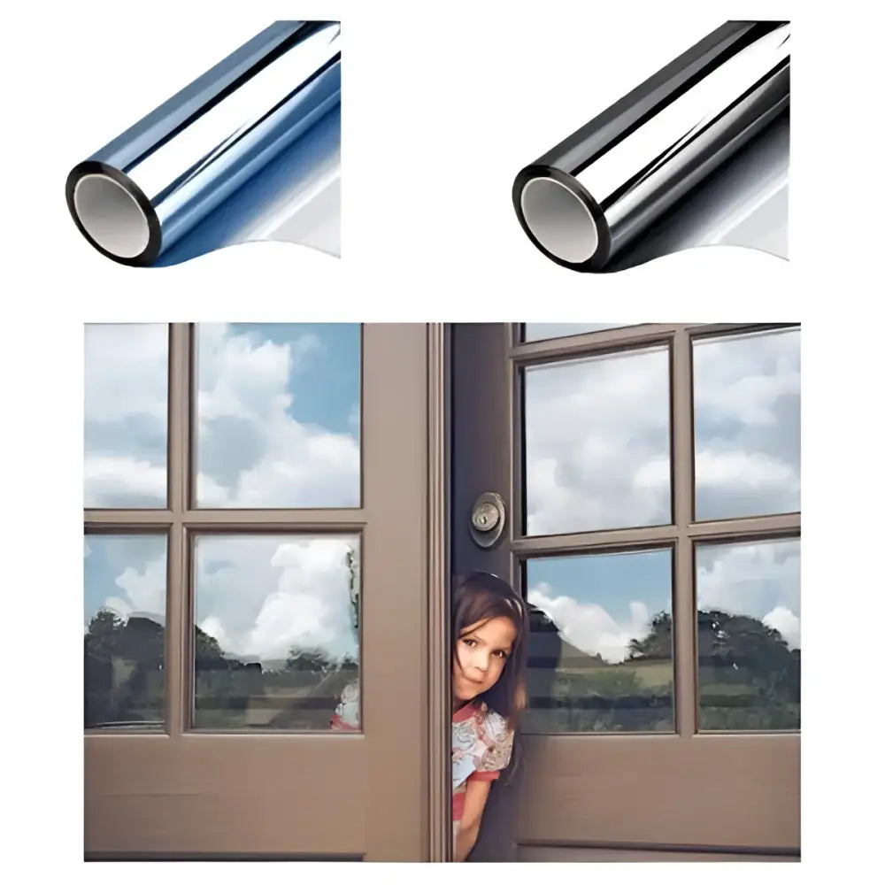 Set 4 x Autocolant Oglinda Albastru 60 x 300 cm