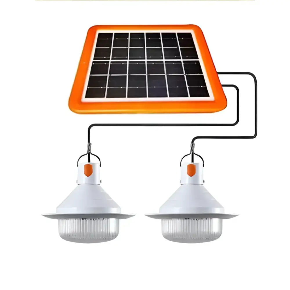 Sistem de Iluminat Solar cu Panou Fotovoltaic și Două Lămpi LED