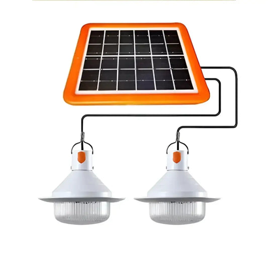 Sistem de Iluminat Solar cu Panou Fotovoltaic și Două Lămpi LED