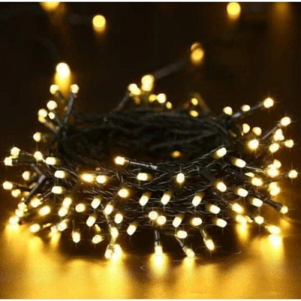 Set 4 x Decoratiune cu Incarcare Solara 100 LED 10 Metri - Alb Cald